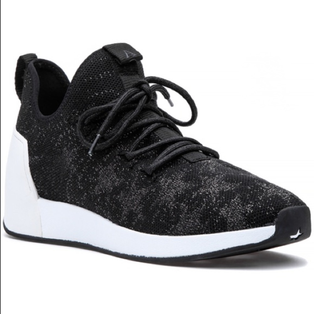 Ash Jaguar Star Metallic Knit Platform Sneakers